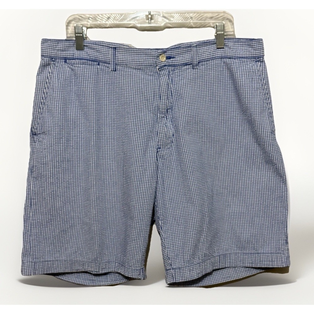 Polo Ralph Lauren 38 Prospect Short Blue Gingham 8"‎ Inseam